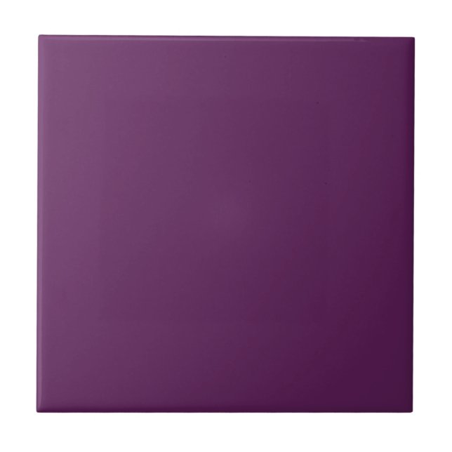 Plum Matches Fractal Mönster 2: Keramiskt plattor Kakelplatta (Framsidan)