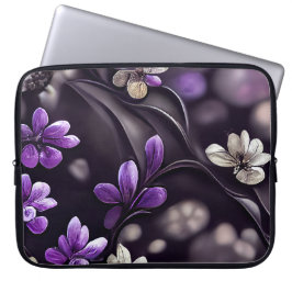 PLUM MED DELIKAT LILA BLOMMOR LAPTOP FODRAL