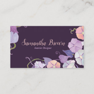 Plum Morgon Glory Inredingsdesign Visitkort