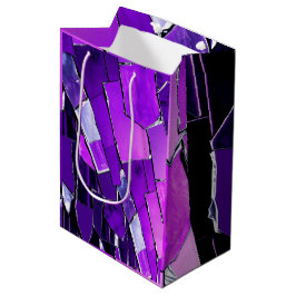 Plum Noir Glitch Glam Metallisk Textur