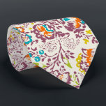 Plum och Orange Vintage Blommigt Bröllop Slips<br><div class="desc">Alla typer av sida som inte skrivs ut på framsidan och baksidan kan anpassas av dig så att även utskriften finns på baksidan. Klicka bara på anpassa fler och markera alla och kopiera och markera sedan baksidan och klistra in.</div>