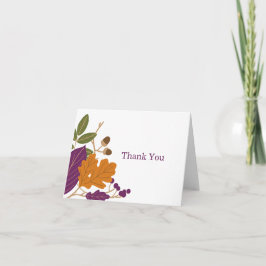 Plum och Pumpkin Fall Foliage - tack för dina kort