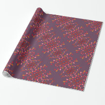Plum Patterned Wrapping Papper
