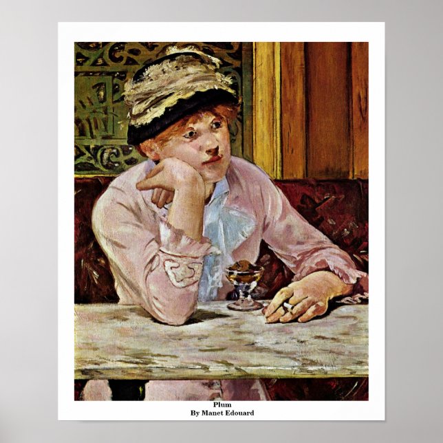 Plum per Manet Edouard Poster (Framsidan)