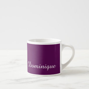 Plum Perfektion - Anpassade Namn Espresso Kopp Espressomugg