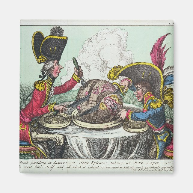Plum Pudding in Danger, 1805 Magnet (Framsidan)