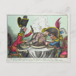 Plum Pudding in Danger, 1805 Vykort