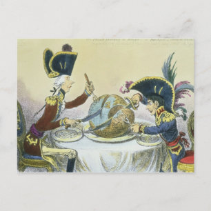 Plum Pudding in Danger, 1805 Vykort