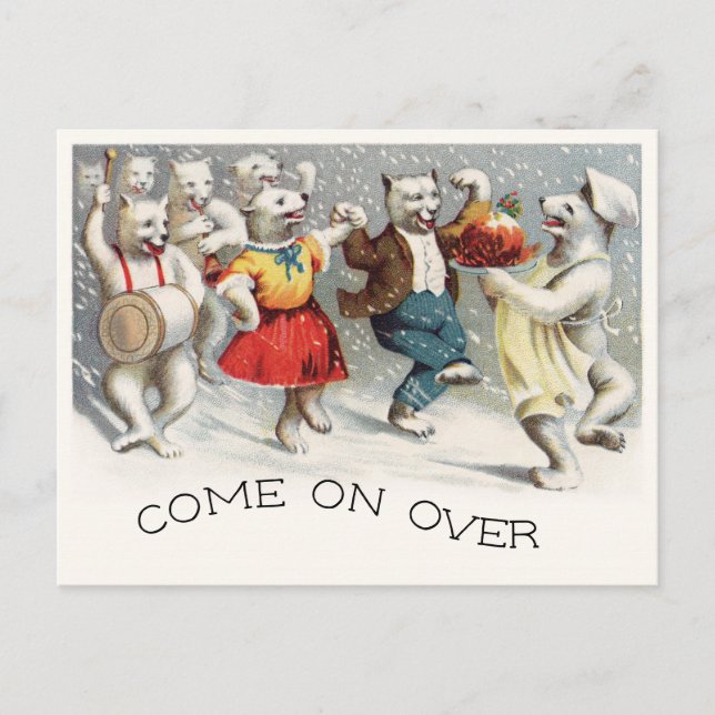 Plum Pudding Jig Vykort (Framsida)