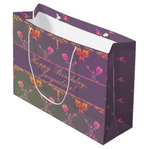 Plum Ro Hearts Birthday/Mors dag Gift Bag