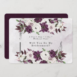 Plum Silver Geometric kommer du att bli min brides Inbjudningar