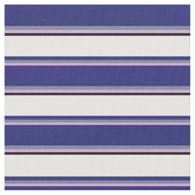 Plum, skiffer-Grått, Midnight Blue, White and Blac Tyg (Närbild)