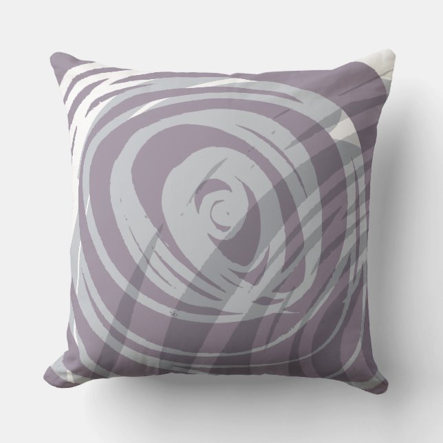 PLUM SPIRAL DESIGN Retro Dekorativ kudde (Framsida)