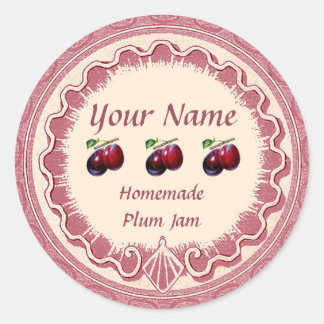 Plum Sylt personalize Rosa Runt Klistermärke