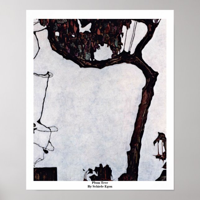 Plum Träd av Schiele Egon Poster (Framsidan)