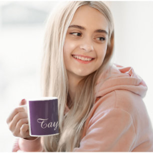 Plum Tranquilitet - Namn-kaffet Anpassade Mugg