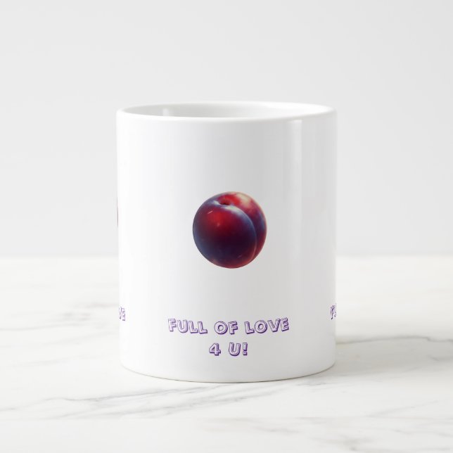 Plum Valentines Jumbo Mugg (Framsidan)