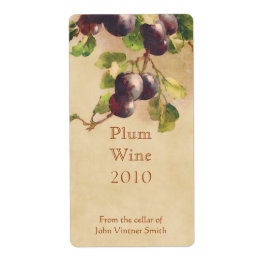 Plum vin flaska fraktsedel