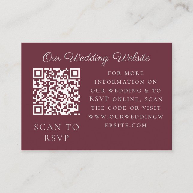 Plum White Orchid Pampas Grass Tropical Webben QR Tilläggskort (Framsida)