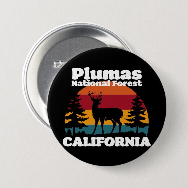 Plumas National Forest California Knapp (Framsida & baksida)