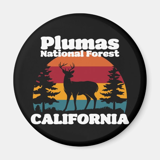 Plumas National Forest California Magnet (Framsidan)