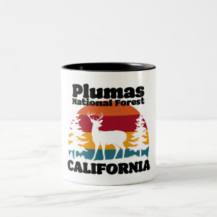 Plumas National Forest California Två-Tonad Mugg