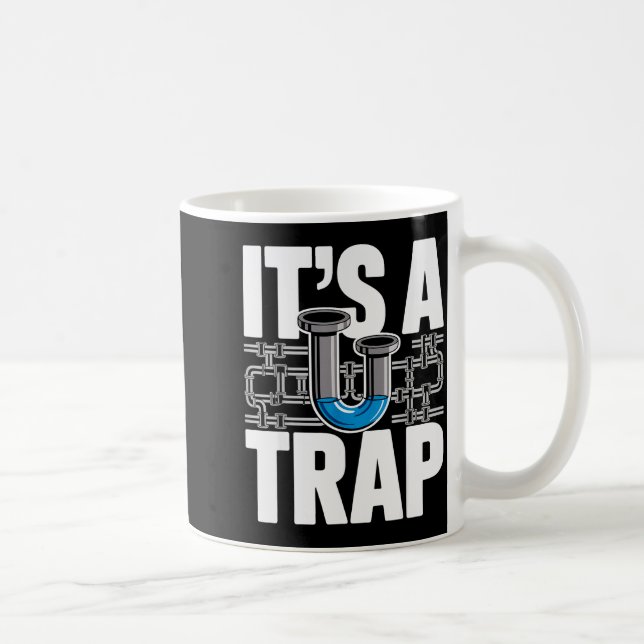 Plumber Art For Men Women Plumbing Pefitter Plumbe Kaffemugg (Höger)