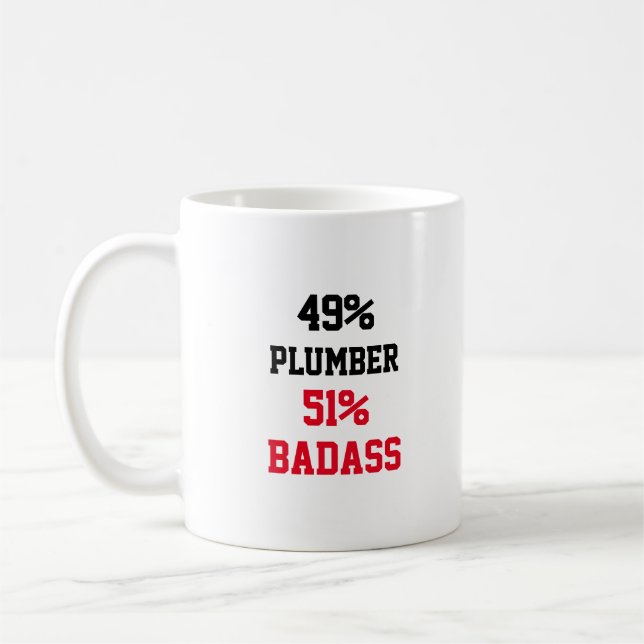 Plumber Badass Kaffemugg (Vänster)