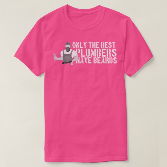 Plumber Beard T Shirt (Design framsida)