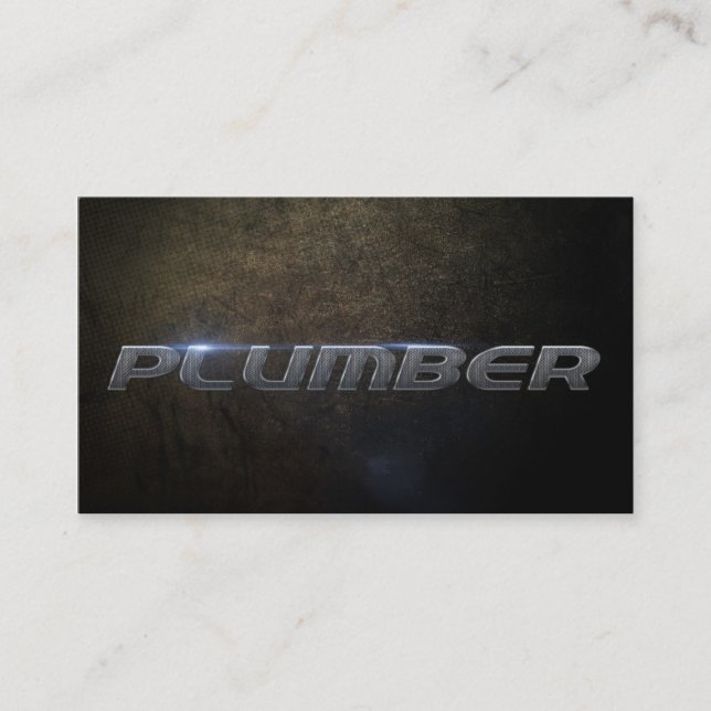 Plumber Business card Visitkort (Framsida)