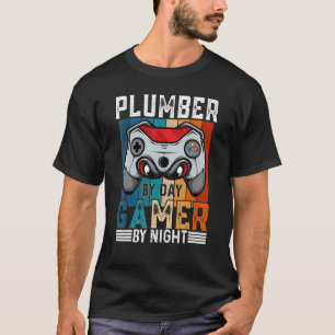 PLUMBER efter dagspelsspelare efter nattnummer för T Shirt