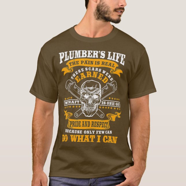 Plumber Gift-professorer som värmer Ingenjör T Shirt (Framsida)