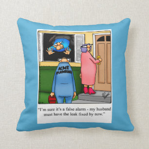 Plumber Humor Pillow Gift Kudde