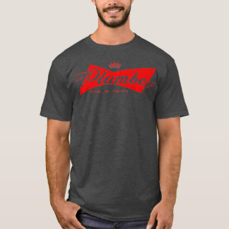 Plumber Kung i Trades Funny Plumberingsbidrag T Shirt