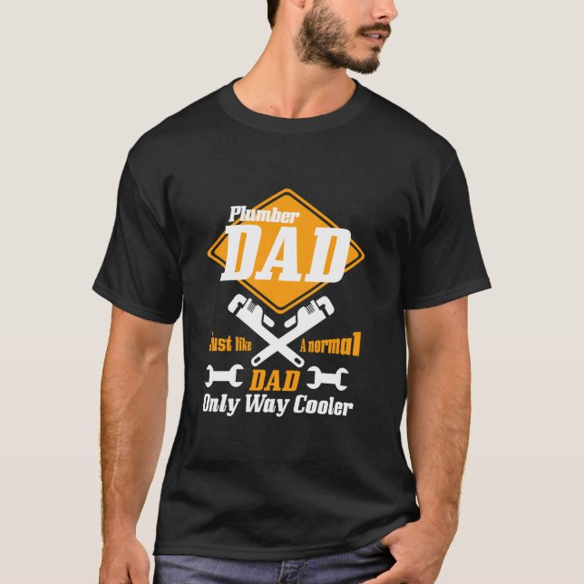 Plumber Pappa Far-dagen T Shirt (Framsida)