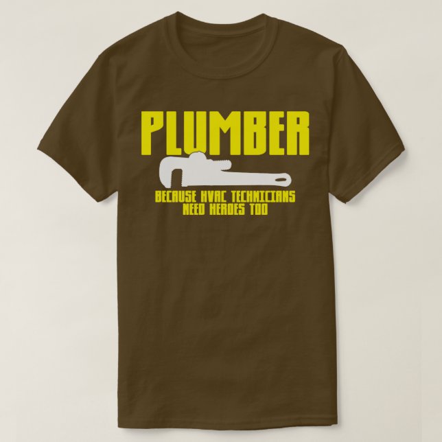 Plumber Pipefitter T Shirt (Design framsida)