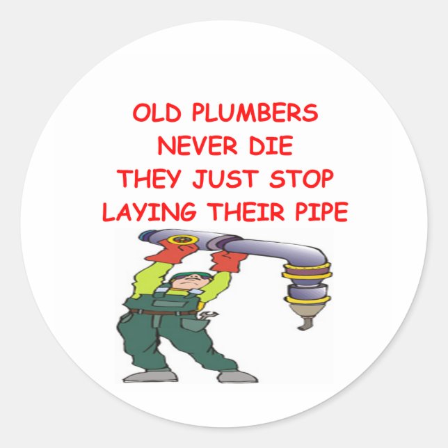 PLUMBER RUNT KLISTERMÄRKE (Framsida)