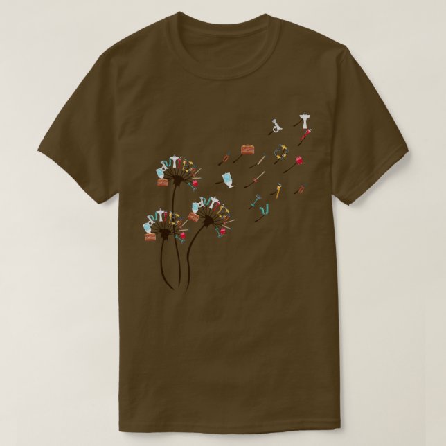 Plumber Shirt Dandelion Plumber Älskare T (Design framsida)
