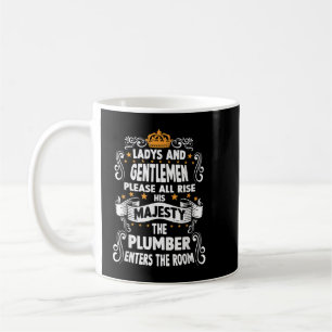 Plumber T roligt och säger rörmokare Kaffemugg