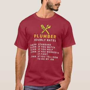 Plumber-timtaxor Extra Charges Funny Gift T Shirt