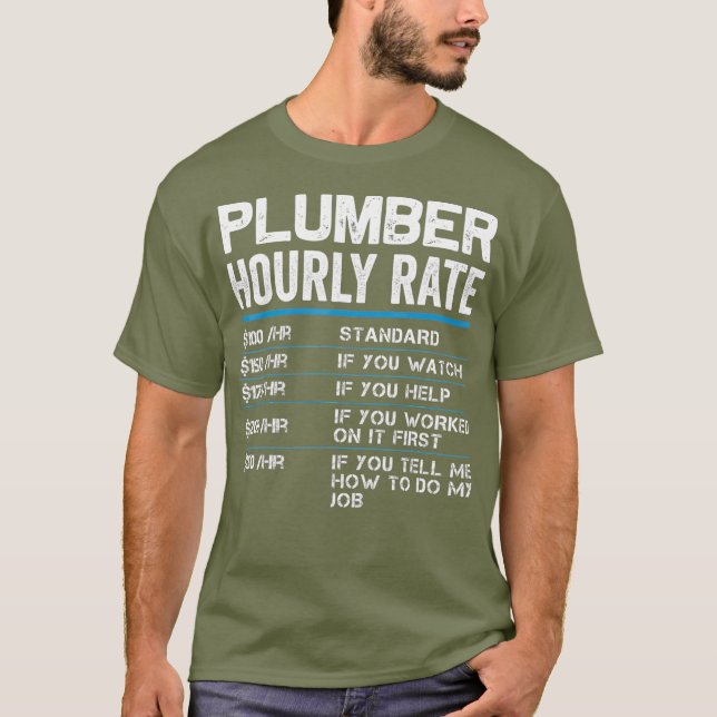 Plumber-timtaxor - Lättare gåva för rörmokare T Shirt (Framsida)