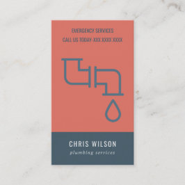 PLUMBERING AV RÖR AV TOMOTORIA NAVY PLUMBER-TJÄNST VISITKORT