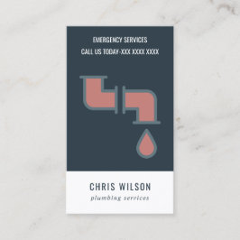 PLUMBERING AV TERRACOTTA NAVY PLUMBER SERVICE RÖR VISITKORT