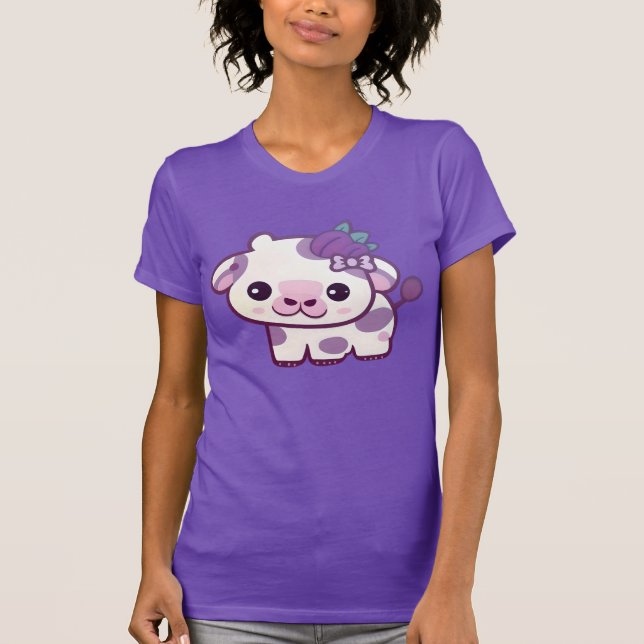 Plumberry Cow Shirt Kawaii Cow Kawaii Clothes T (Framsida)