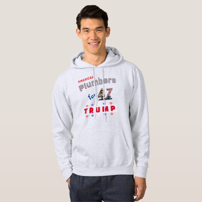 Plumbers001 T-Shirt Hoodie (Hel framsida)