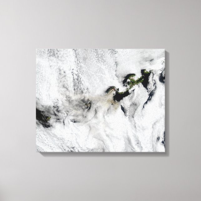 Plume from Okmok Volcano, Aleutian Islands 2 Canvastryck (Framsida)