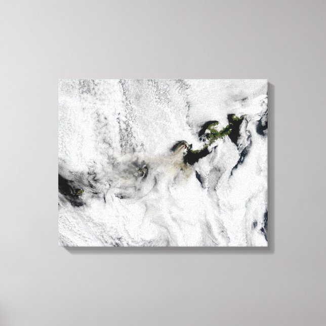 Plume from Okmok Volcano, Aleutian Islands 2 Canvastryck (Framsida)