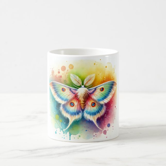 Plume Moth 310824AREF103 - Watercolor Kaffemugg (Center)