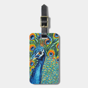 Plumed Peacock I Bagagebricka