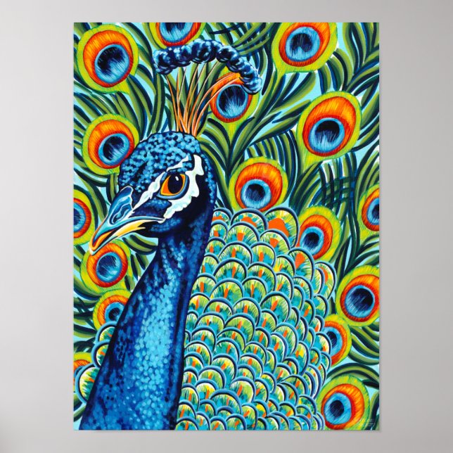 Plumed Peacock I Poster (Framsidan)